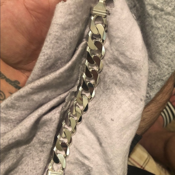 925 sterling silver Cuban Link Bracelet Brand New! - Picture 1 of 11